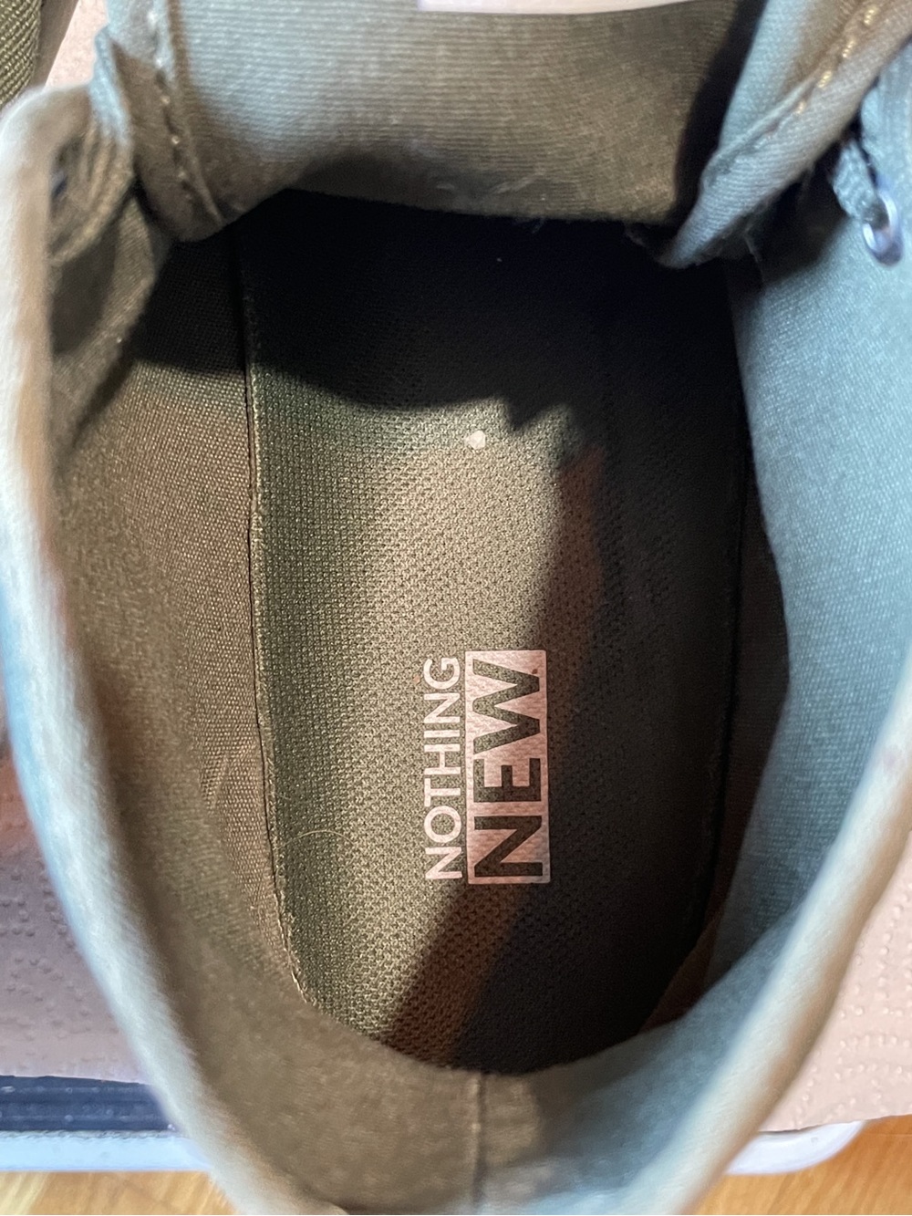 NOTHING NEW Men’s High Top Sneakers Green Size 9M NWOT - Picture 9 of 12